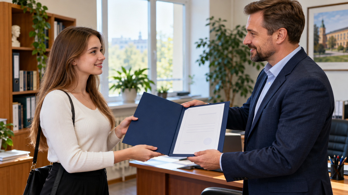 Підписання характеристики після завершення практики